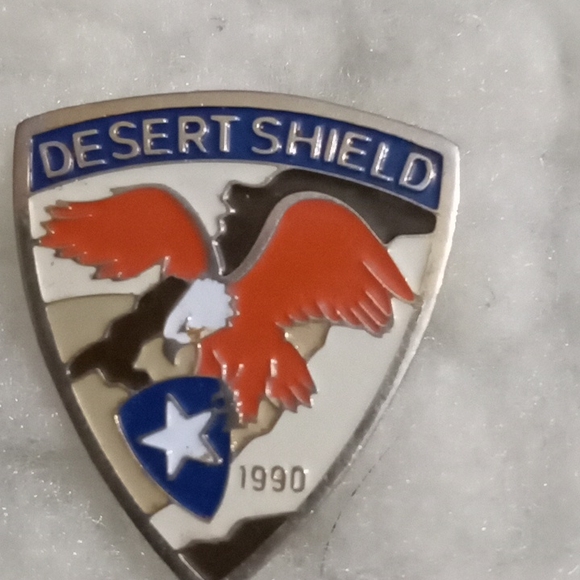 💲🤩2 For 10 Desert Shield Strategic Air Command 1992military Commemorative pins - Picture 3 of 4